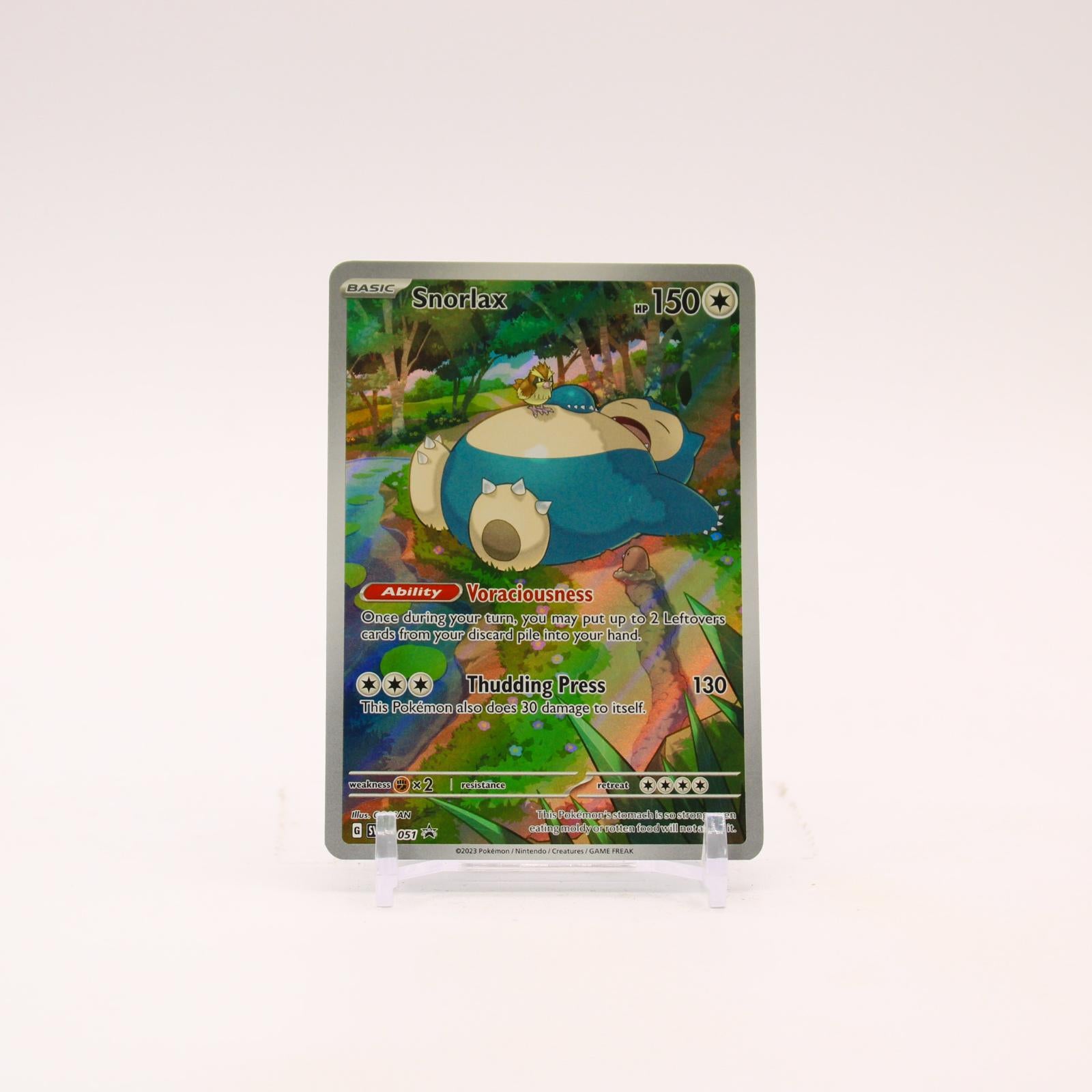 Snorlax - SVP051 Scarlet & Violet Holo Illustration Promo Pokemon - NM