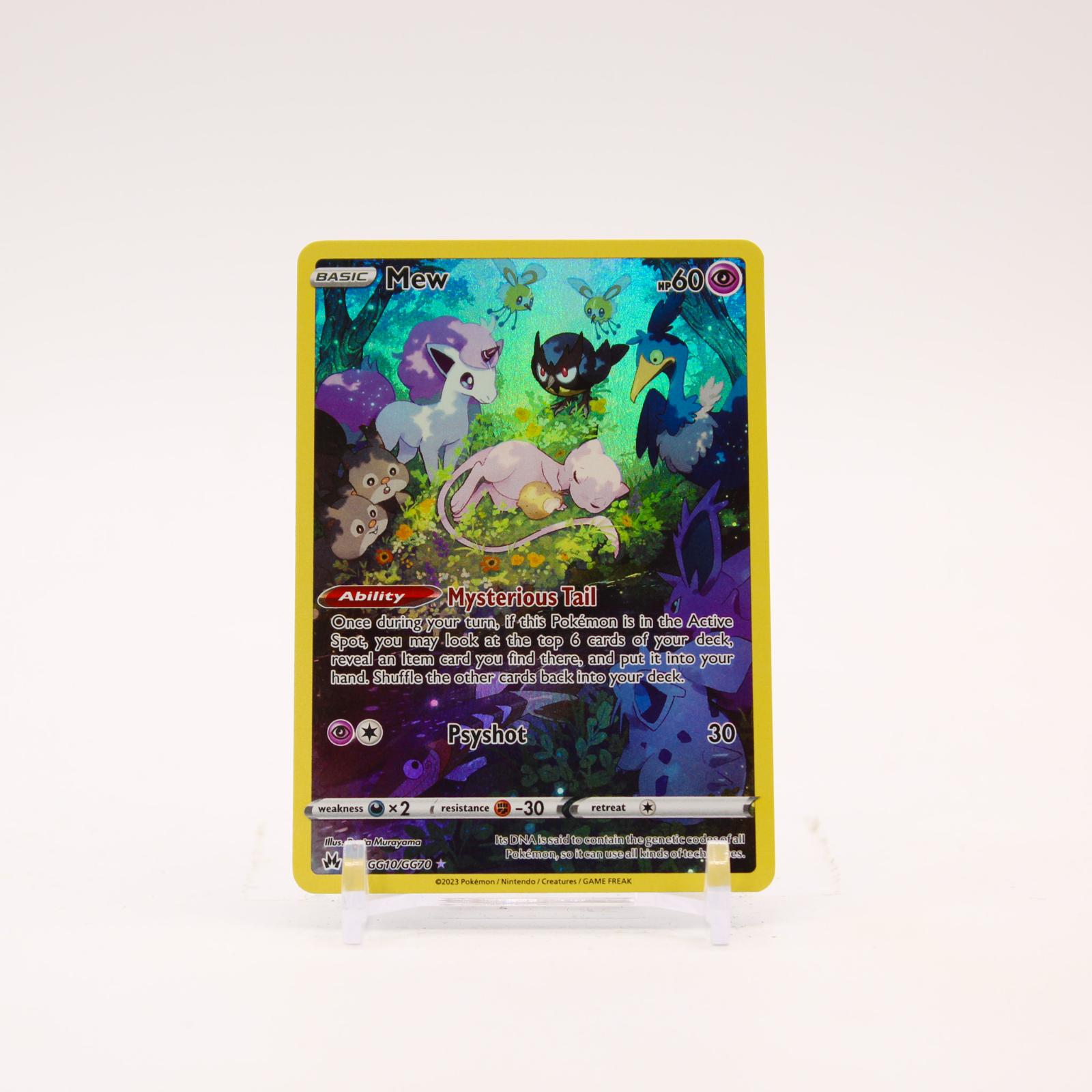 Mew - GG10/GG70 Crown Zenith Holo Galarian Gallery Pokemon - NM