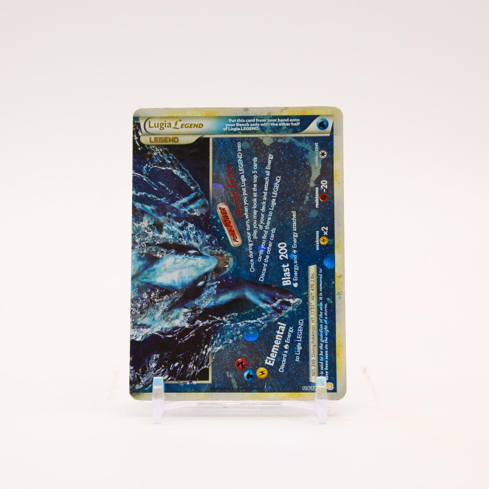 Lugia LEGEND - 114/123 HeartGold & SoulSilver Holo Ultra Rare Pokemon - DMG