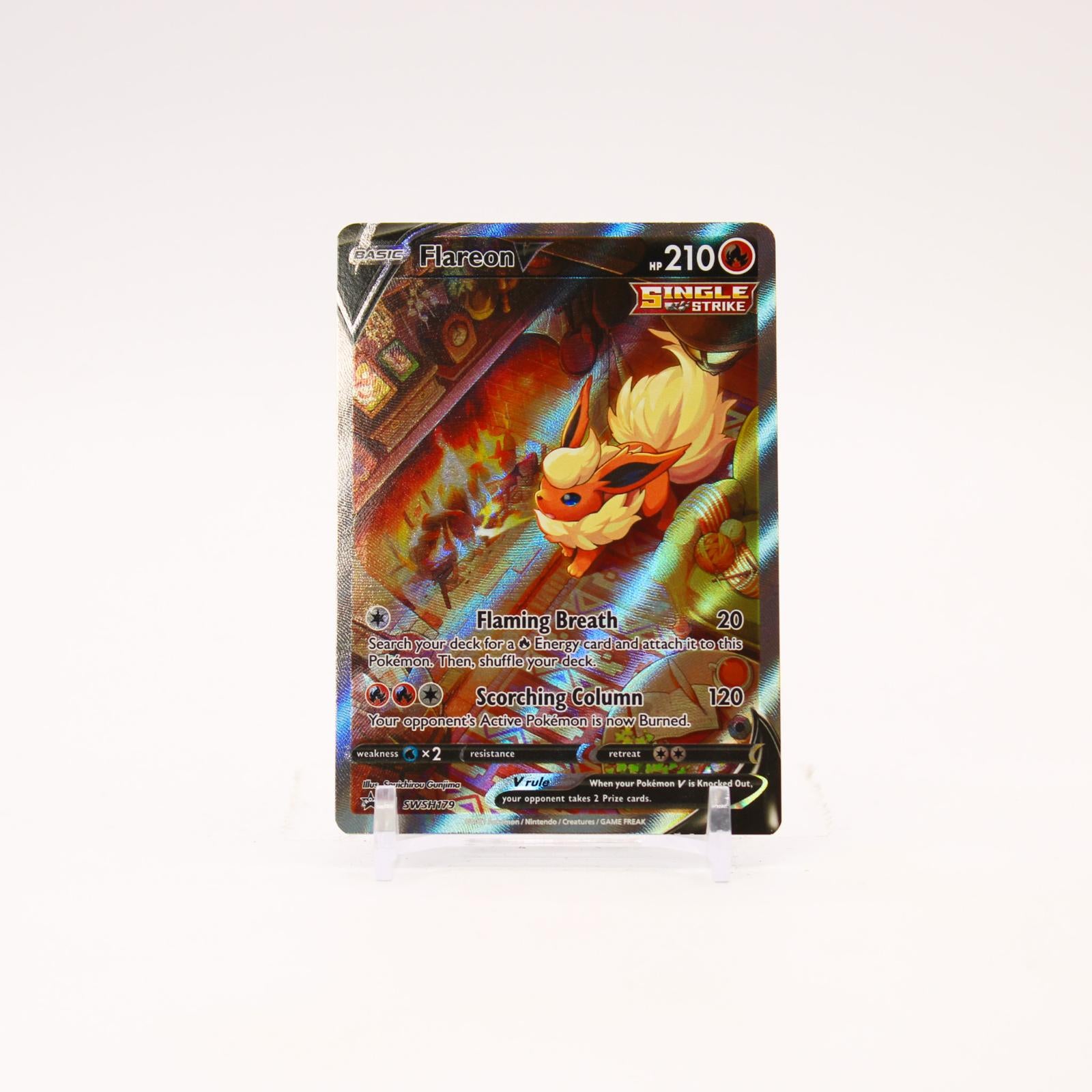 Flareon V - SWSH179 Sword & Shield Holo Alternate Art Promo Pokemon - NM/LP
