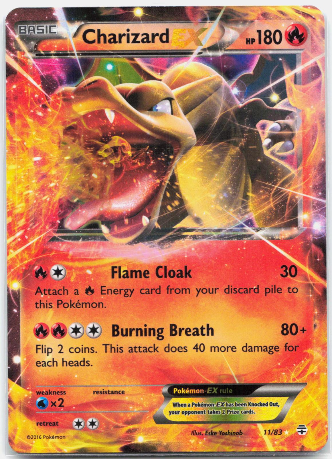 Charizard EX - 11/83 Generations Holo EX Rare Pokemon - NM/LP