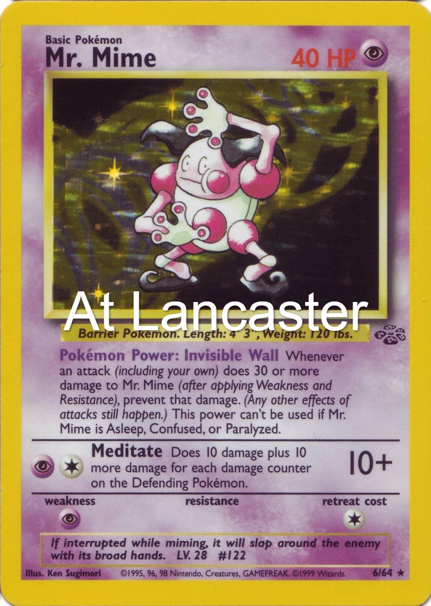 Mr. Mime - 6/64 Jungle Rare Pokemon - LP (Lanc)