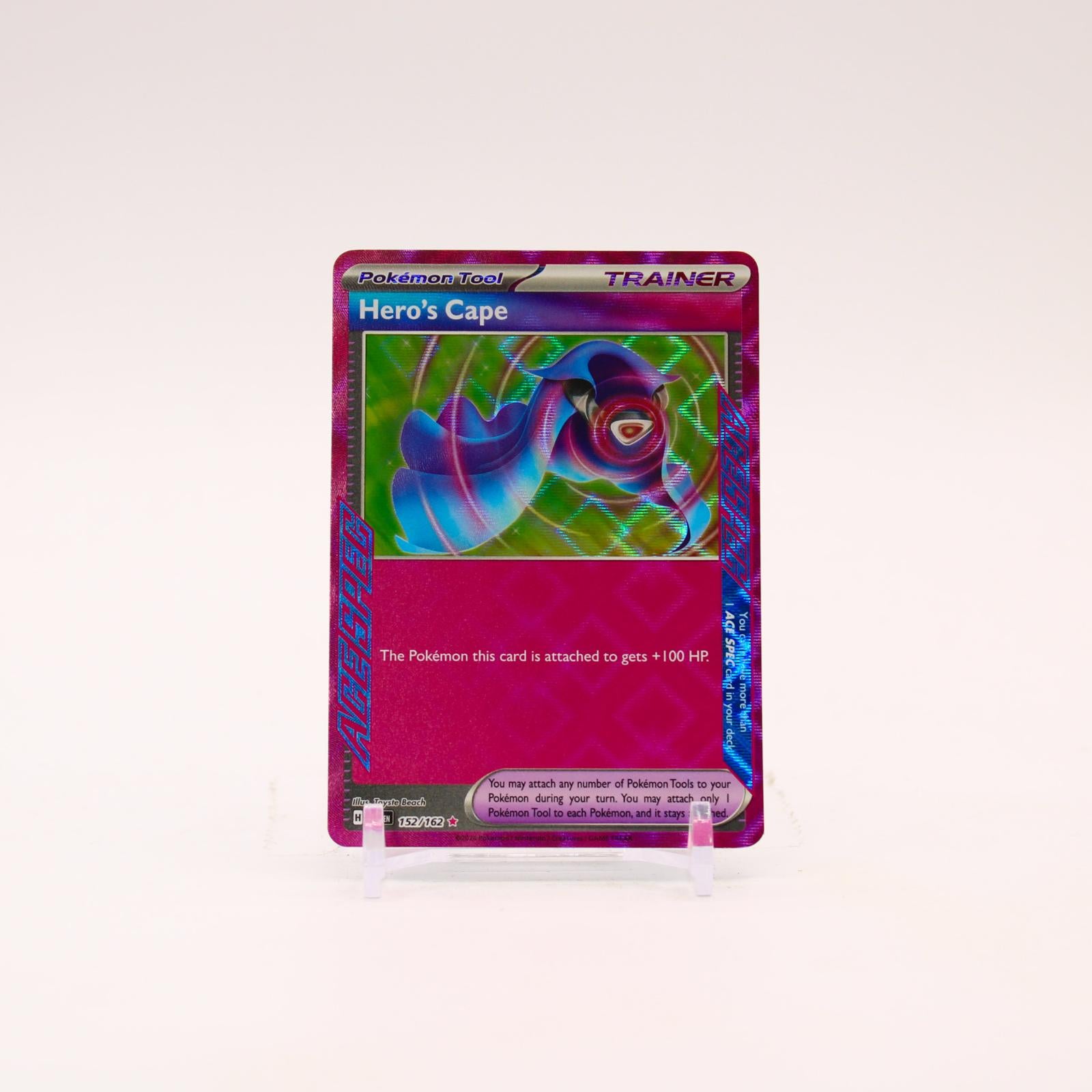 Hero's Cape - 152/162 Temporal Forces Holo ACE SPEC Pokemon - NM