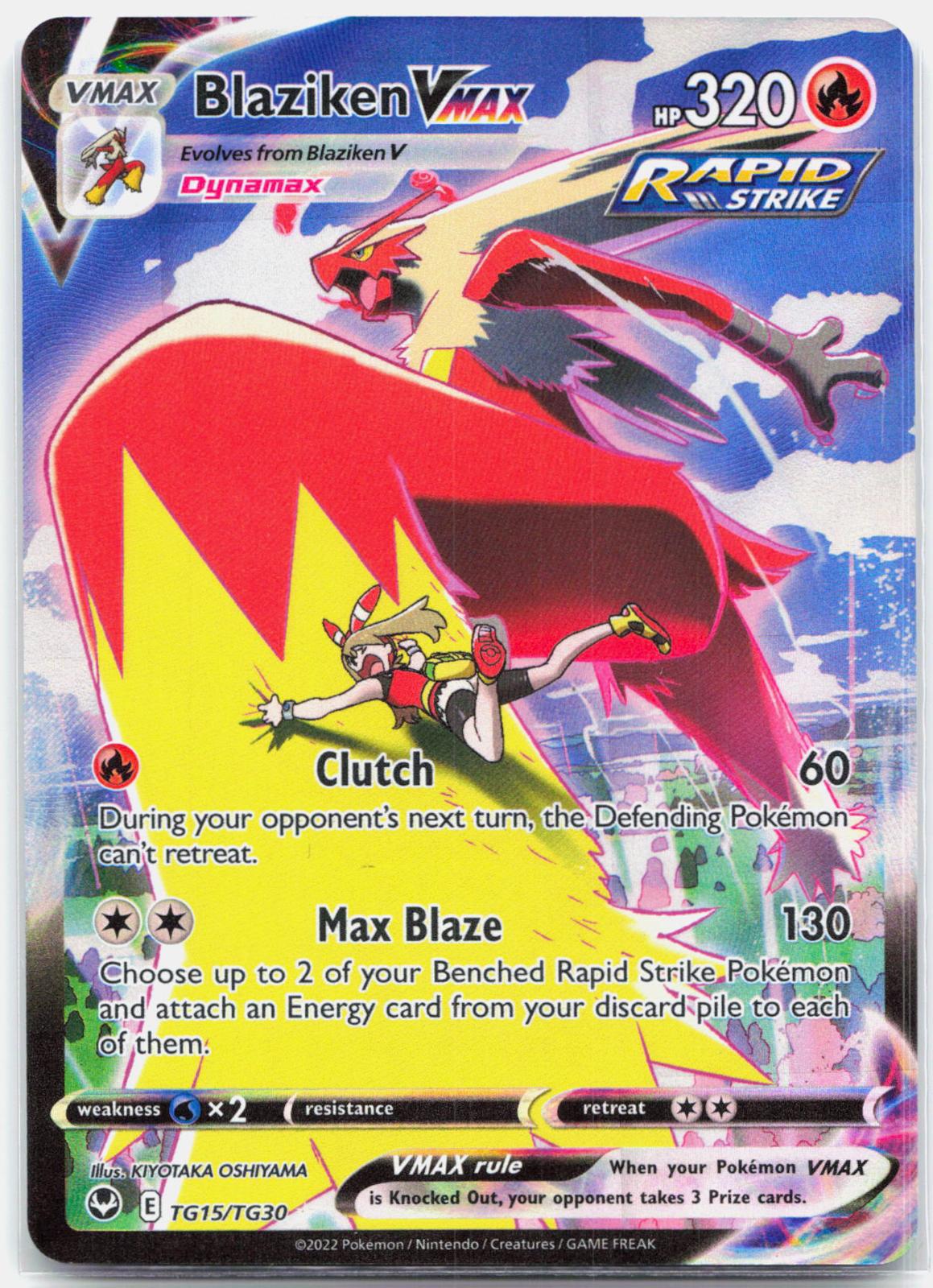 Blaziken Vmax- TG15/TG30 Silver Tempest Trainer Gallery Pokemon - NM/MINT