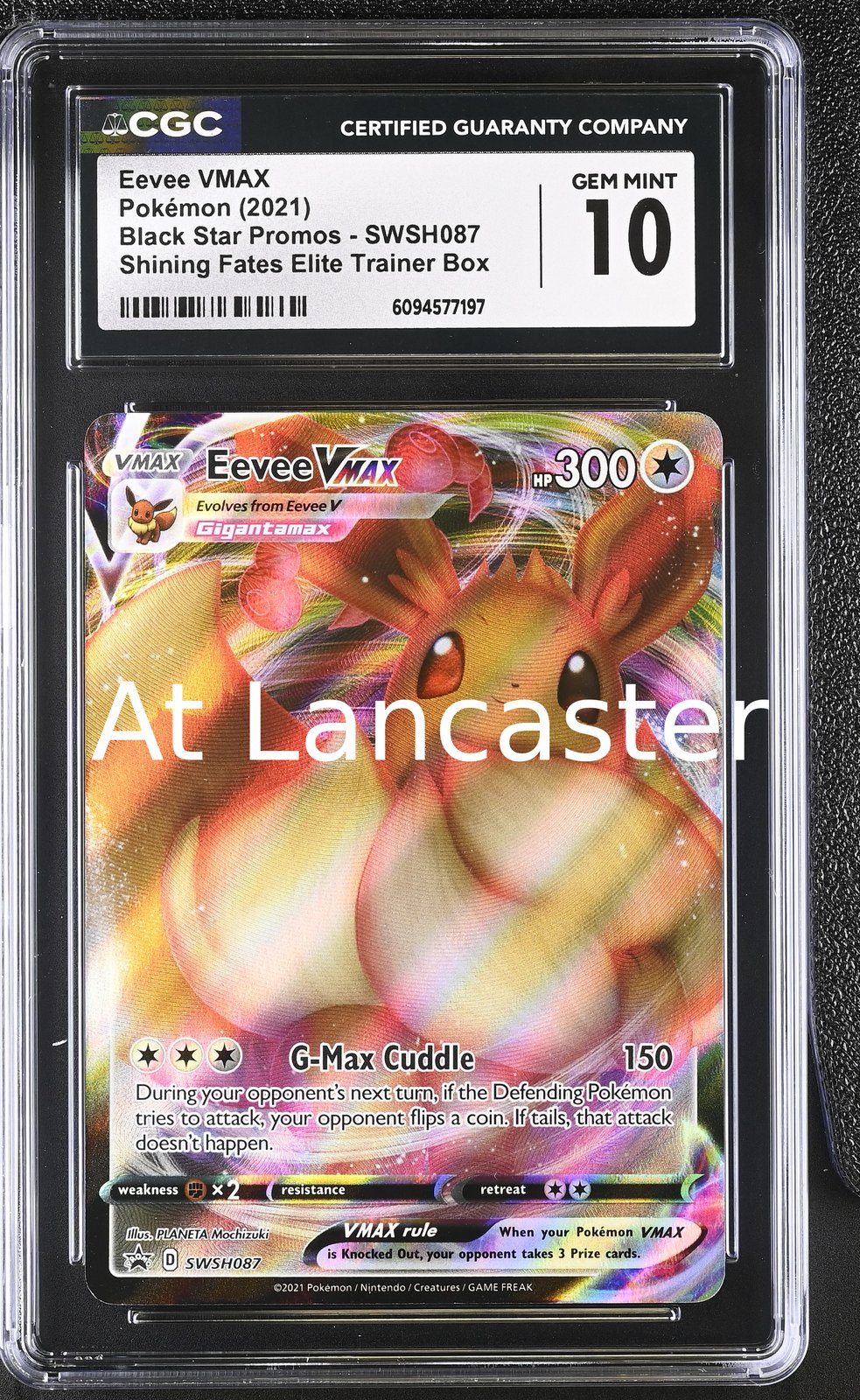 Eevee Vmax - SWSH087 CGC 10 Shining Fates Elite Trainer Box Pokemon (Lanc)