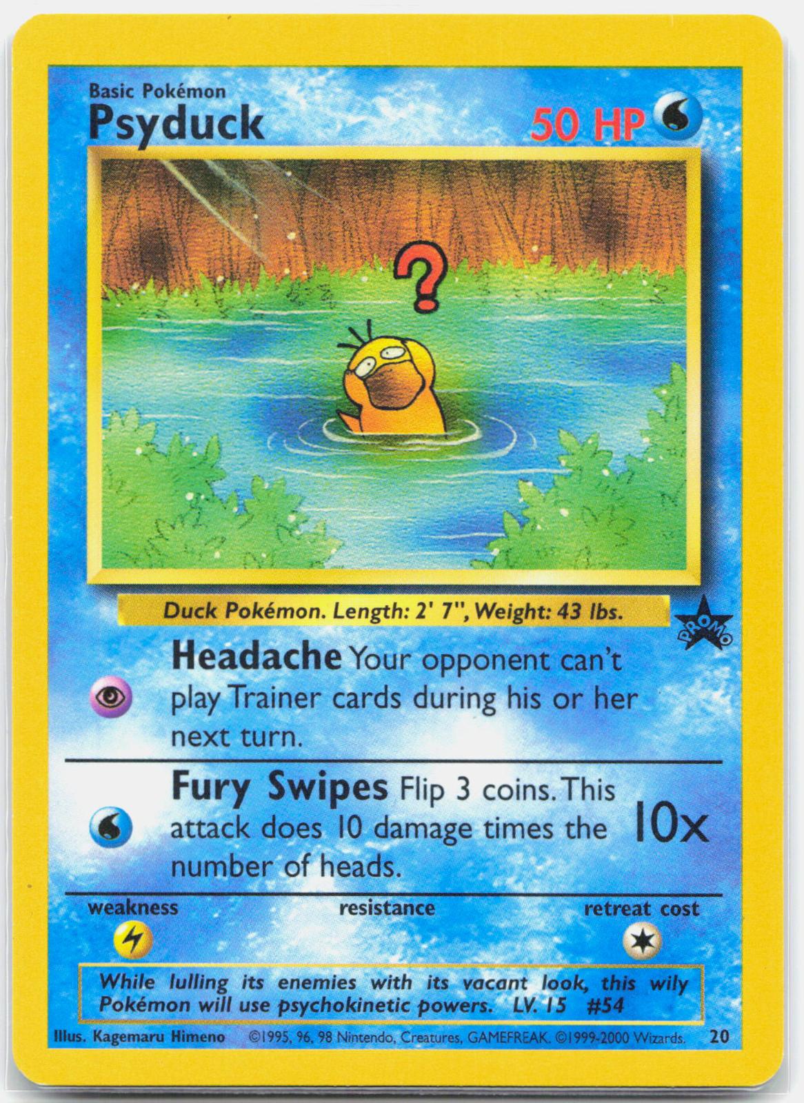 Psyduck - 20 Black Star Promo Pokemon - NM/LP
