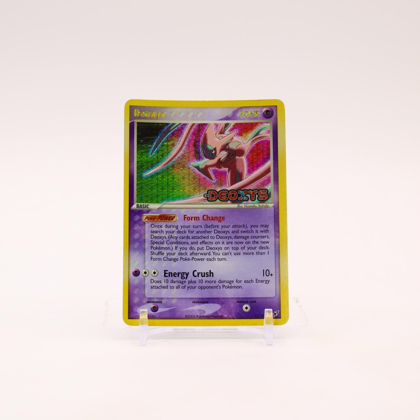 Deoxys - 17/107 Deoxys Reverse Holo Rare Pokemon - MP/HP