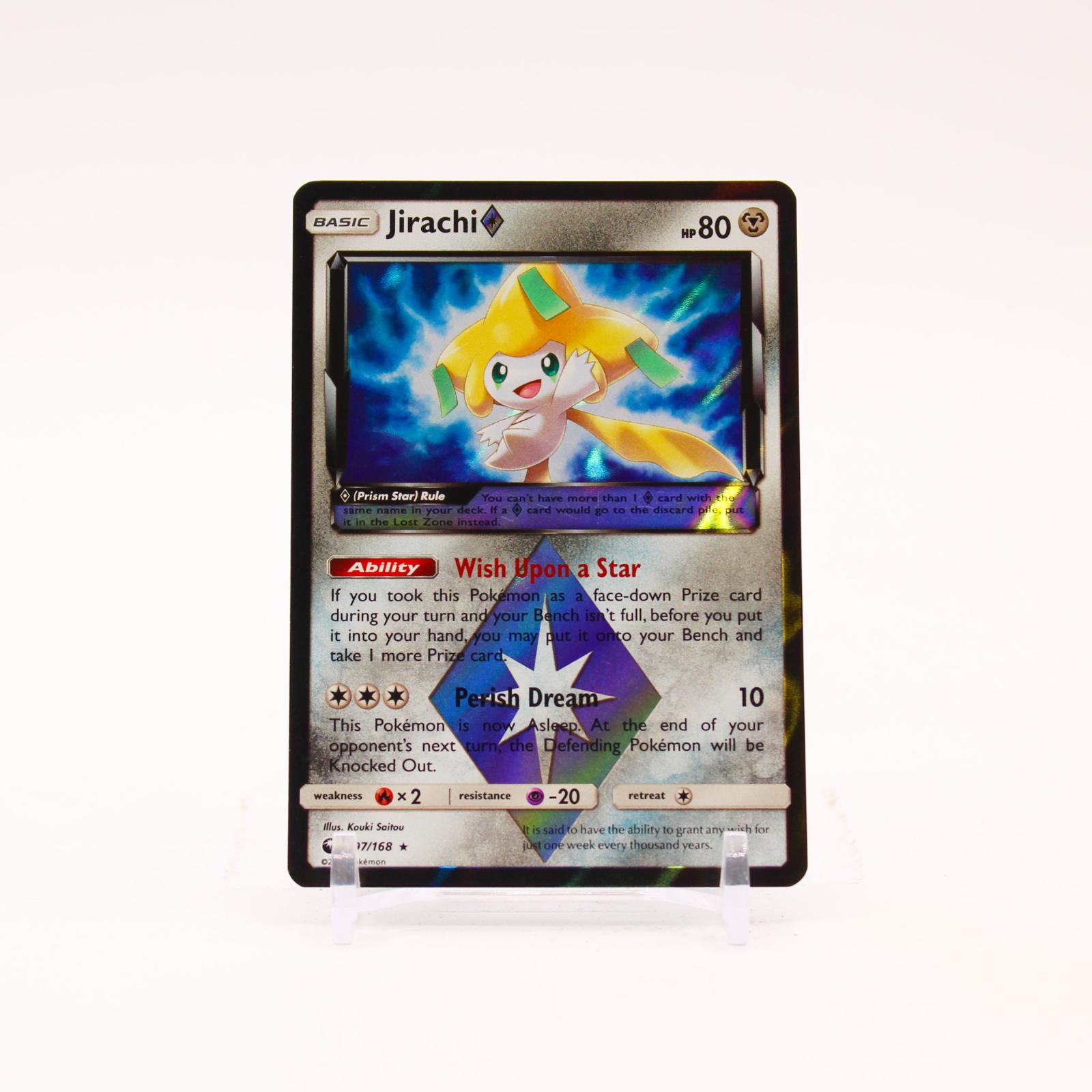 Jirachi - 97/168 Celestial Storm Holo Prism Star Rare Pokemon - NM/LP