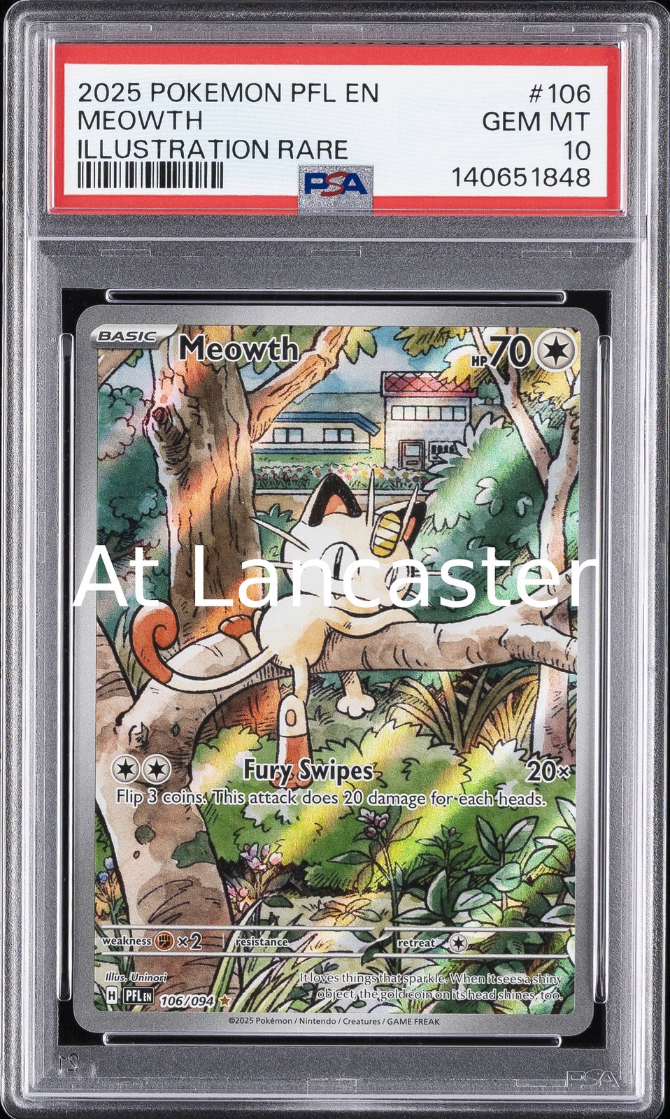 Meowth - 106/094 PSA 10 Illustration Rare Pokemon (Lanc)