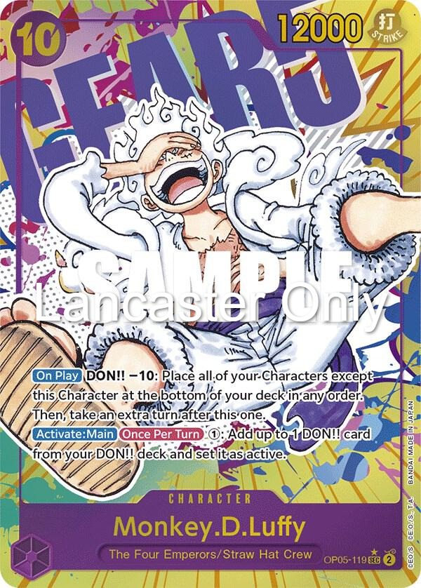 Monkey.D.Luffy (119) (Alternate Art) - OP05-119 Awakening of the New Era Foil Secret Rare One Piece - NM (Lanc)
