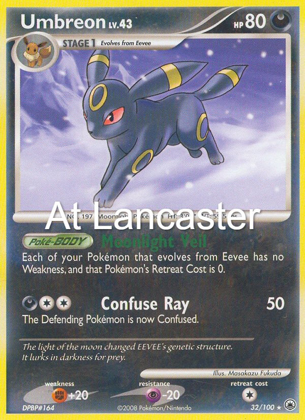 Umbreon - 32/100 Majestic Dawn Rare Pokemon - MP (Lanc)