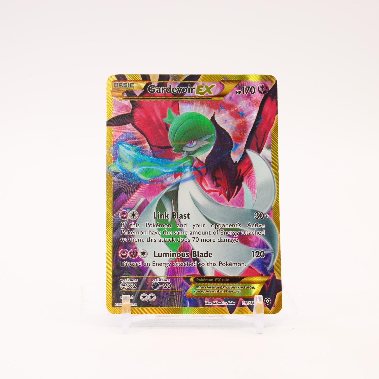 Gardevoir EX - 116/114 Steam Siege Holo Secret Rare Pokemon - MP/HP