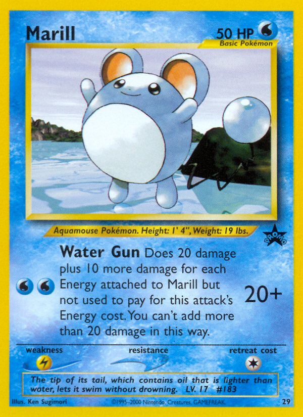 Marill - 29 Wizards Black Star Promo Pokemon - NM