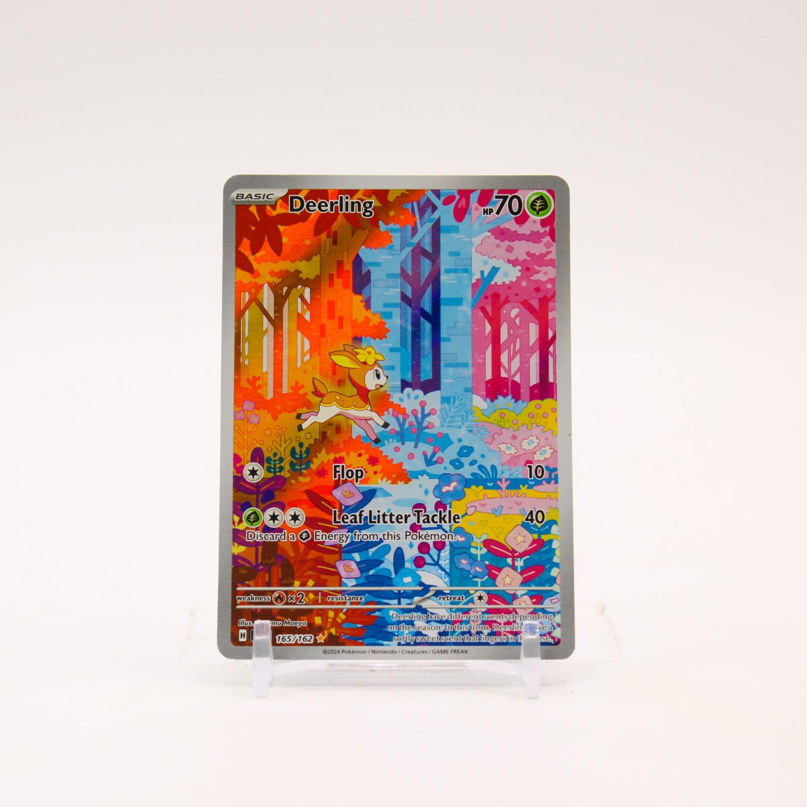 Deerling - 165/162 Temporal Forces Holo Illustration Rare Pokemon - MP