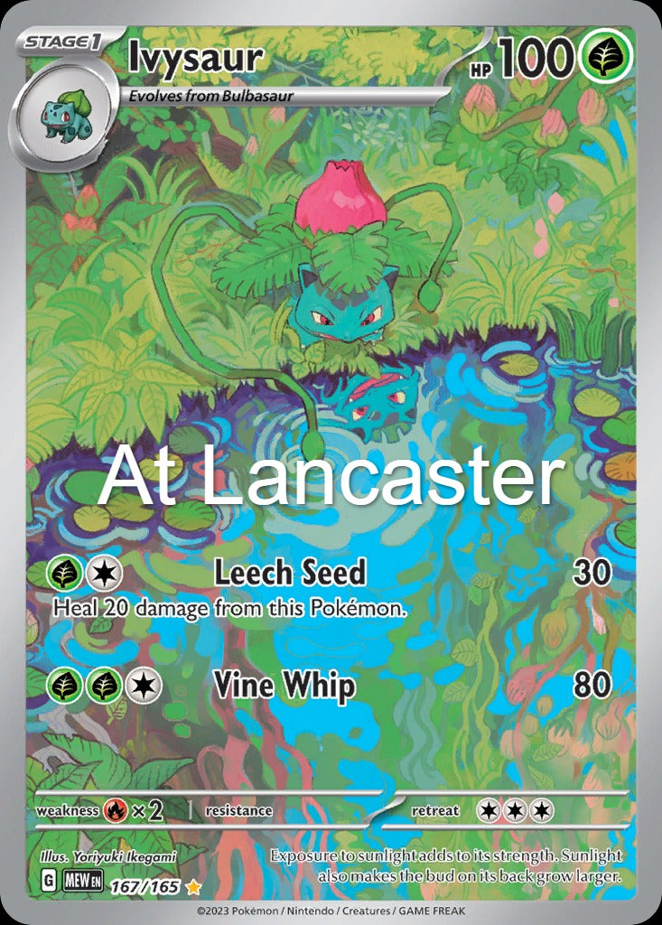 Ivysaur - 167/165 151 Illustration Rare Pokemon - NM (Lanc)