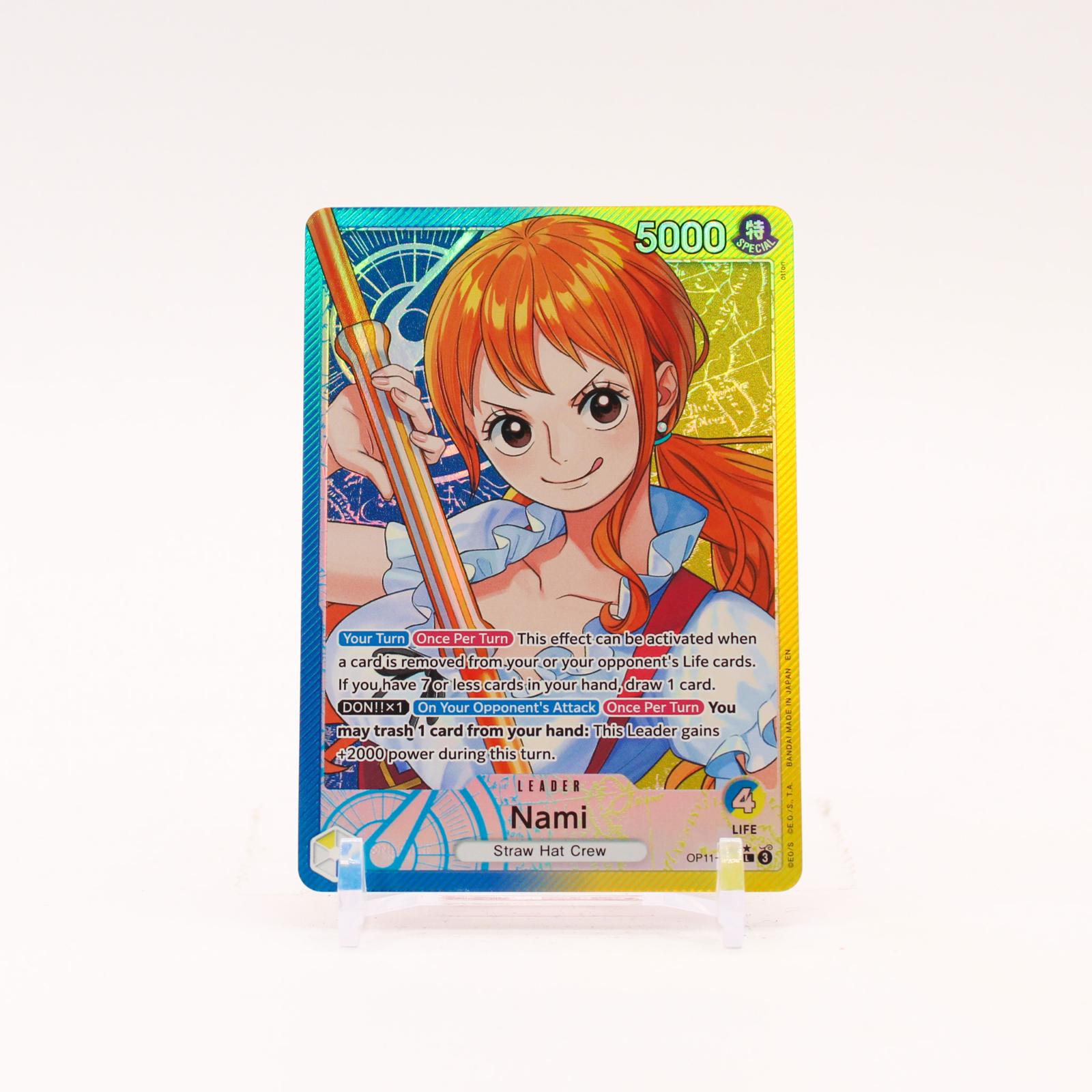 Nami Alternate Art - OP11-041 A Fist of Divine Speed Foil L One Piece - NM