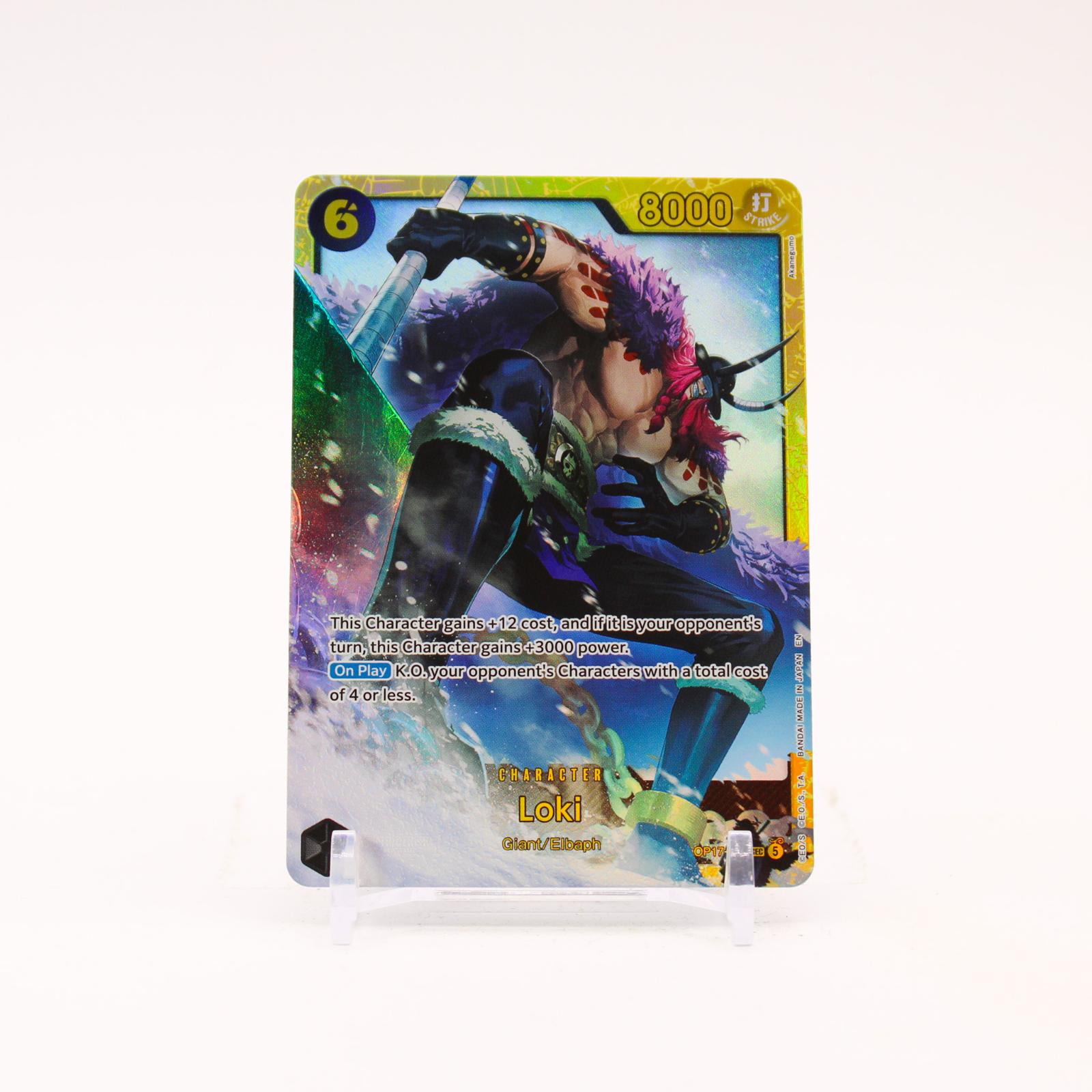 Loki - OP17-119 The World's Strongest Warriors Foil SEC One Piece - NM/MINT