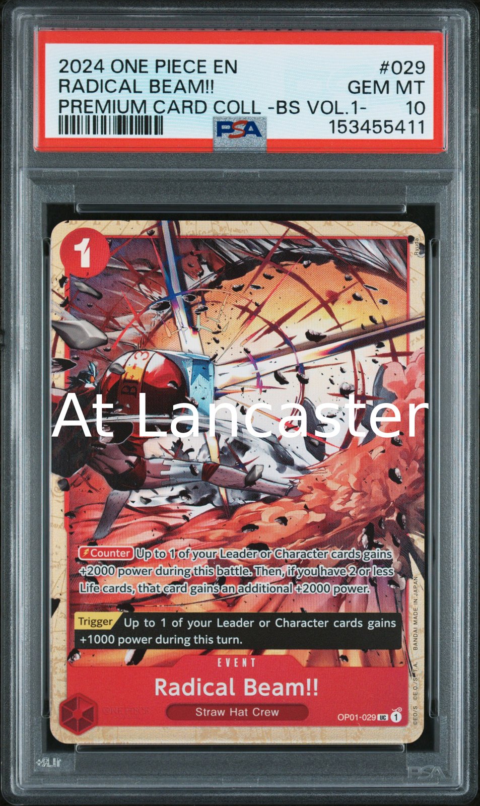 Radical Beam!! - 029 PSA 10 One Piece (Lanc)