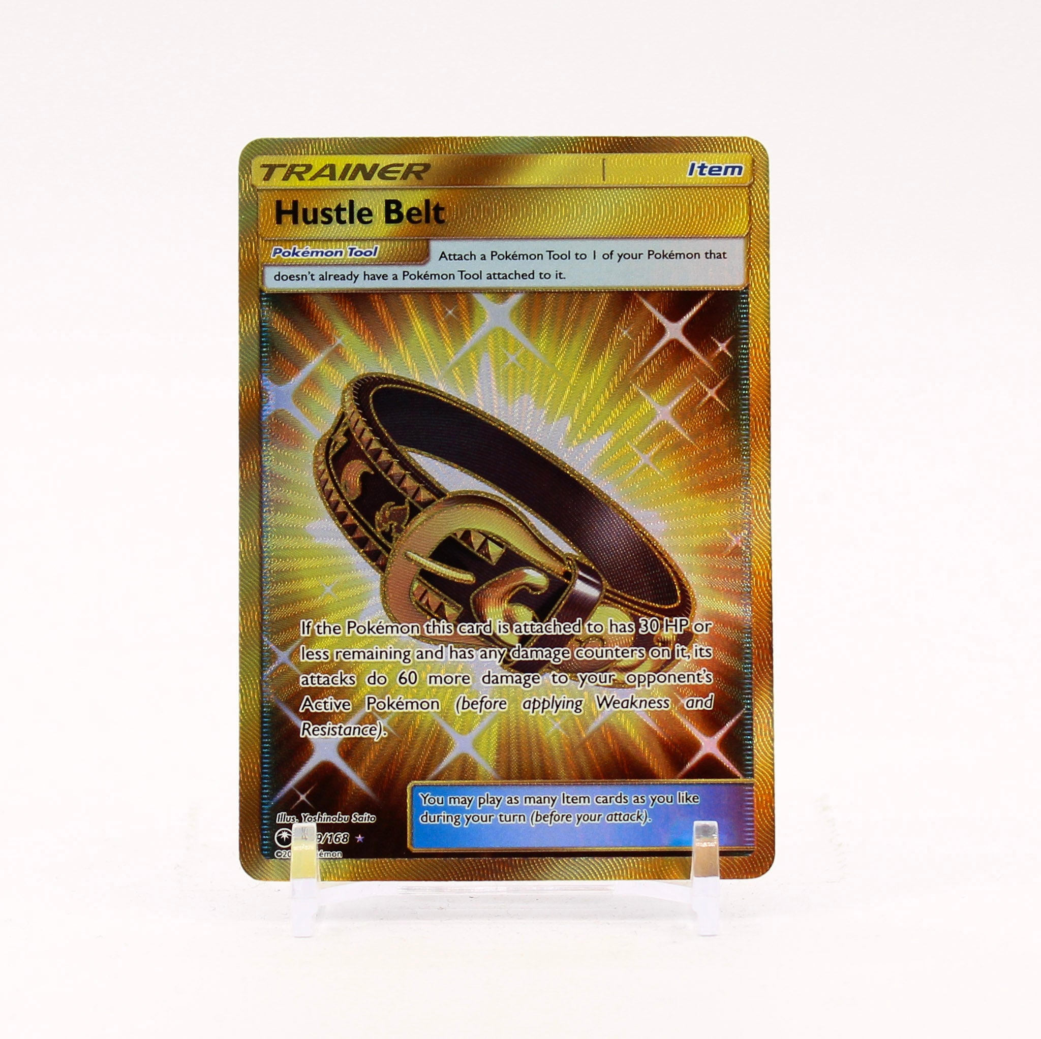 Hustle Belt - 179/168 Celestial Storm Gold Trainer - NM/MINT