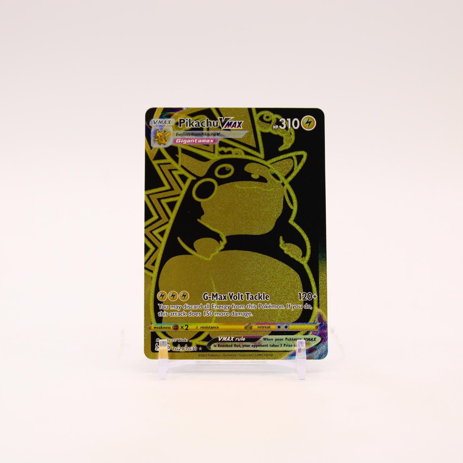 Pikachu VMAX - TG29/TG30 Lost Origin Trainer Gallery Holo Gold Pokemon - NM