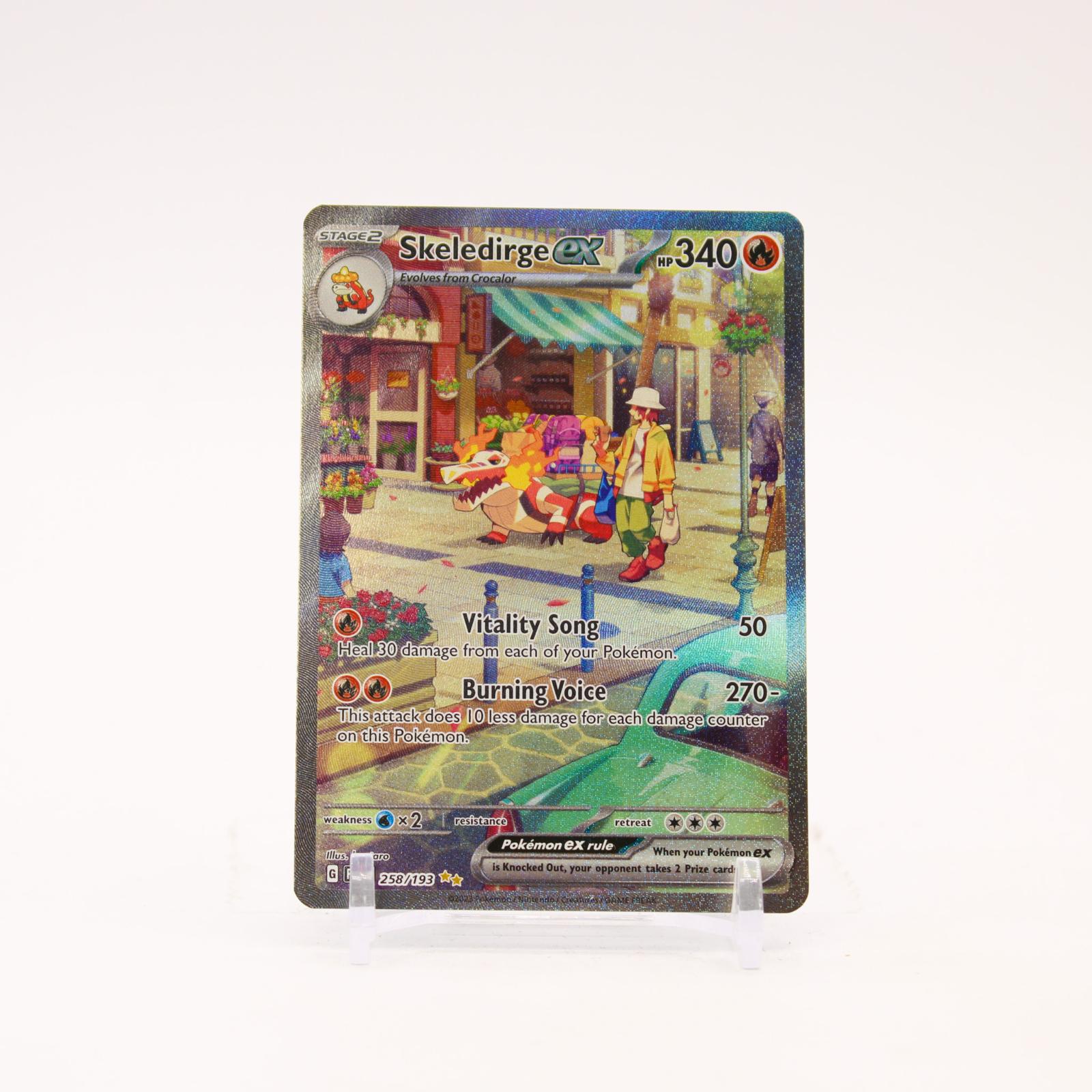 Skeledirge ex - 258/193 Paldea Evolved Holo Special Illustration Pokemon - NM
