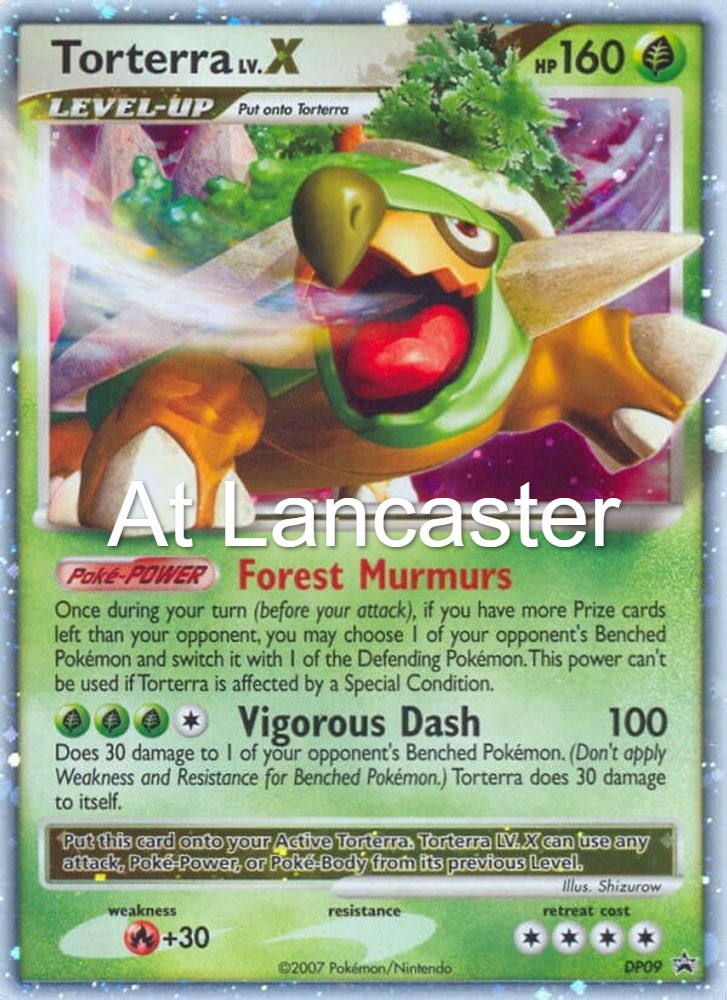 Torterra LV.X - DP09 Diamond and Pearl Promos Promo Pokemon - MP/HP (Lanc)