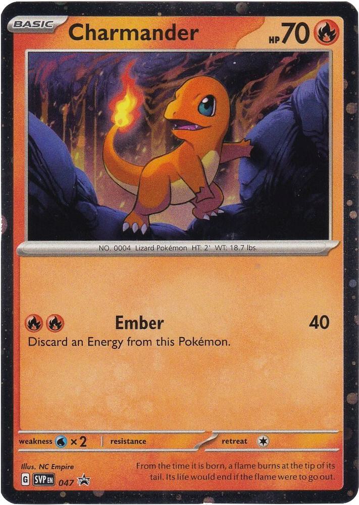 Charmander - 047/165 Cosmos Holo PROMO Pokemon - NM/MINT