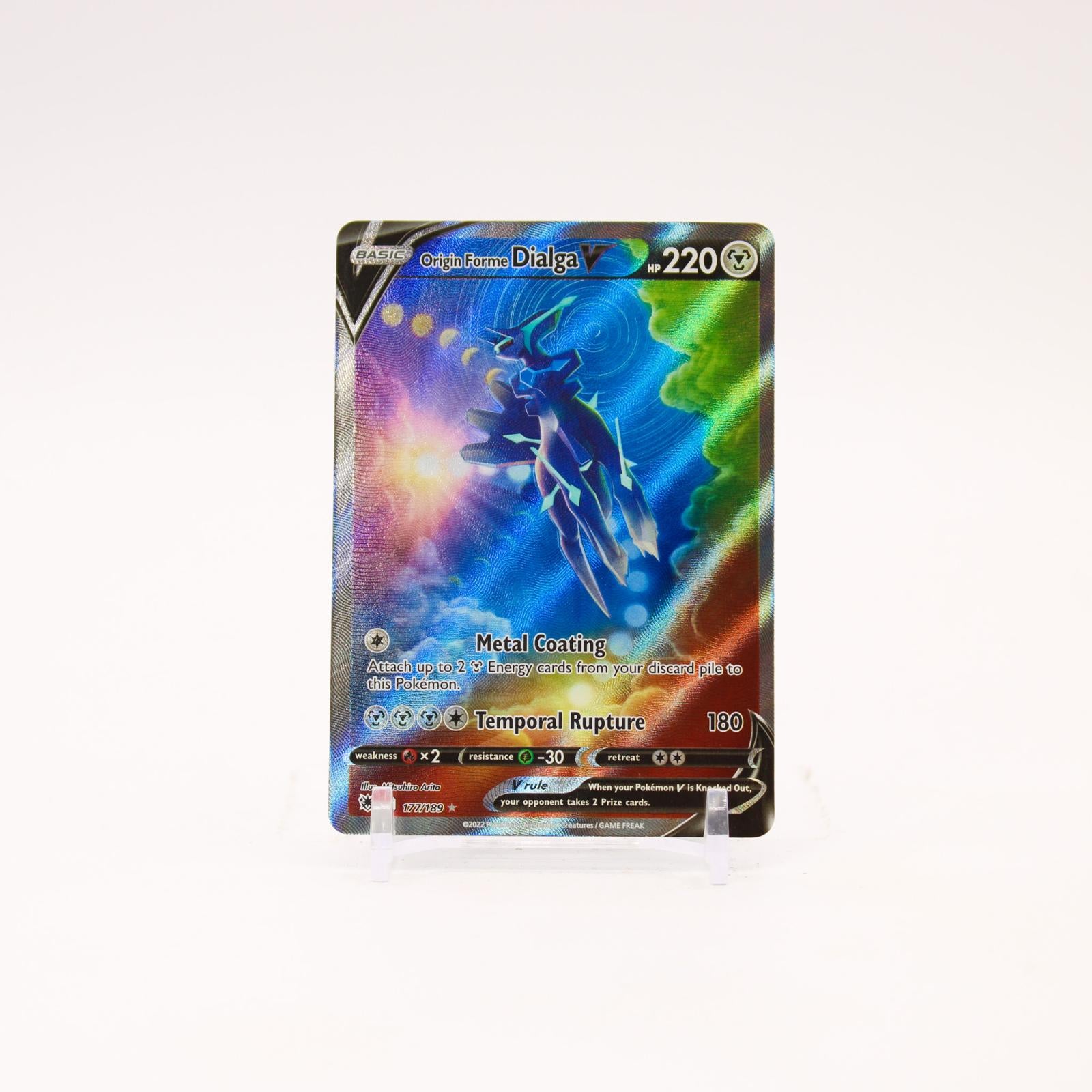 Origin Forme Dialga V - 177/189 Astral Radiance Alternate Art Pokemon - NM/MINT