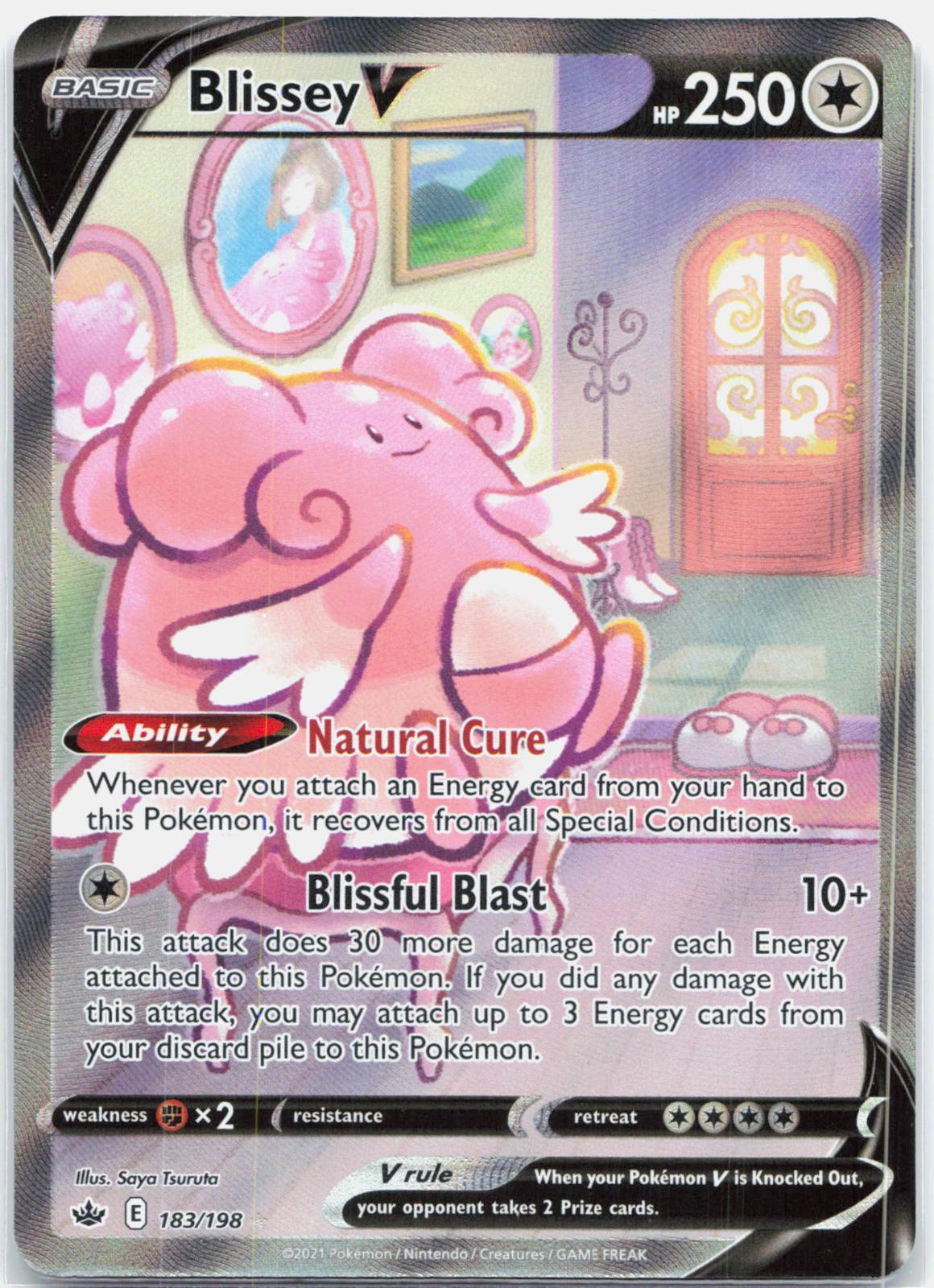 Blissey V - 183/198 Chilling Reign Alternate Art Pokemon - NM