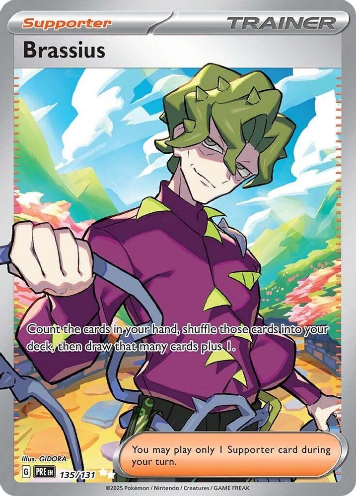 Brassius - 135/131 Prismatic Evolutions Ultra Rare Holo Pokemon - NM