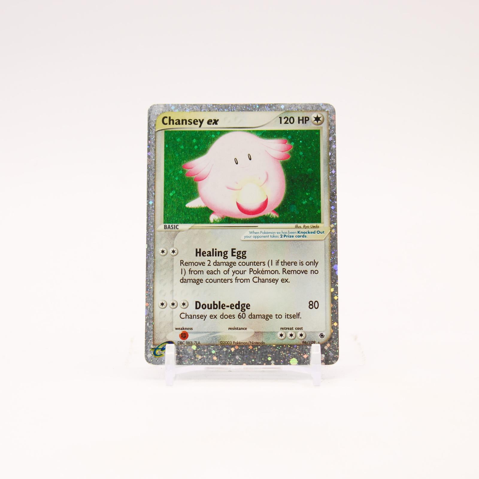Chansey ex - 96/109 Ruby & Sapphire Holo Ultra Rare Pokemon - LP/MP