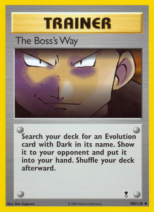 The Boss's Way - 105/110 Legendary Collection Uncommon Pokemon - NM