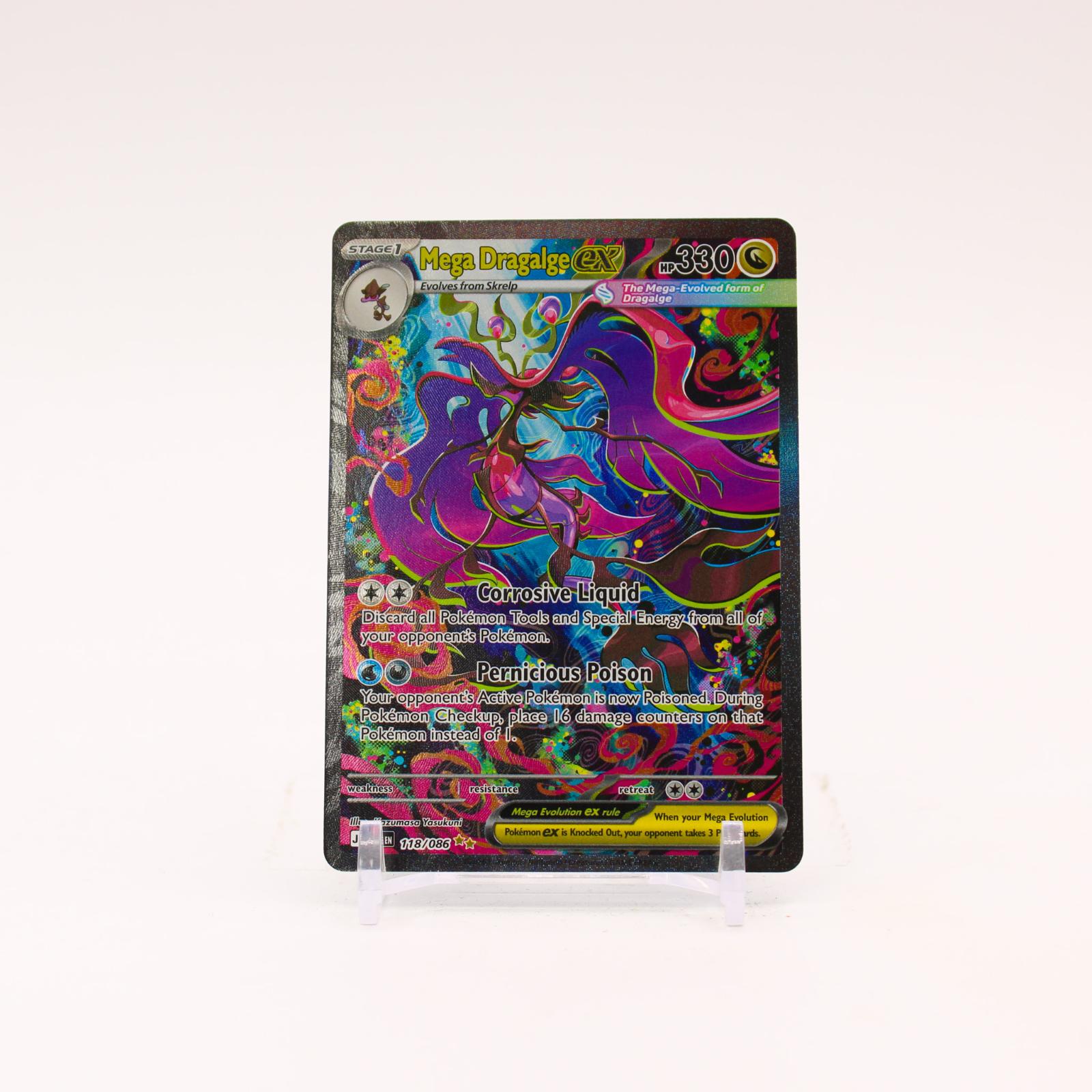 Mega Dragalge ex - 118/086 Chaos Rising Special Illustration Pokemon - NM/MINT