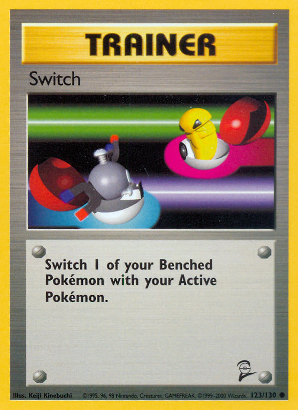 Switch - 123/130 Base Set 2 Common Pokemon - NM