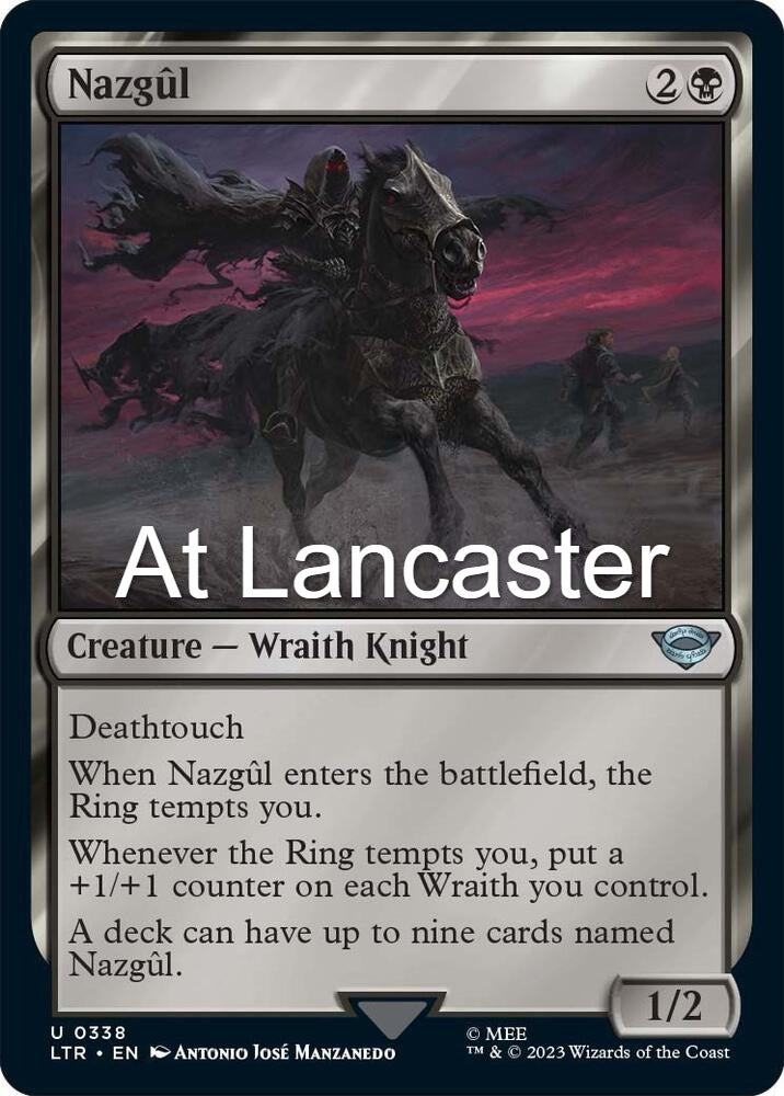 Nazgul (0338) - 338 Universes Beyond: The Lord of the Rings: Tales of Middle-earth Uncommon Magic: The Gathering - NM (Lanc)
