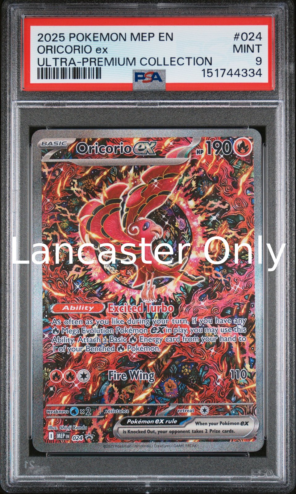 Oricorio EX - 024 PSA 9 Ultra Premium Collection Pokemon - (Lanc)