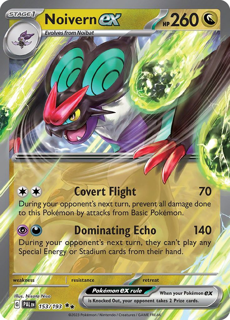 Noivern ex - 153/193 Paldea Evolved Double Rare Holo Pokemon - NM