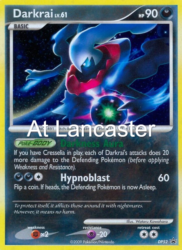 Darkrai - DP52 Diamond and Pearl Promos Promo Pokemon - LP (Lanc)