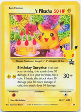 Load image into Gallery viewer, Birthday Pikachu - 24 Celebrations 25th Classic Collection Holo Pokemon - NM

