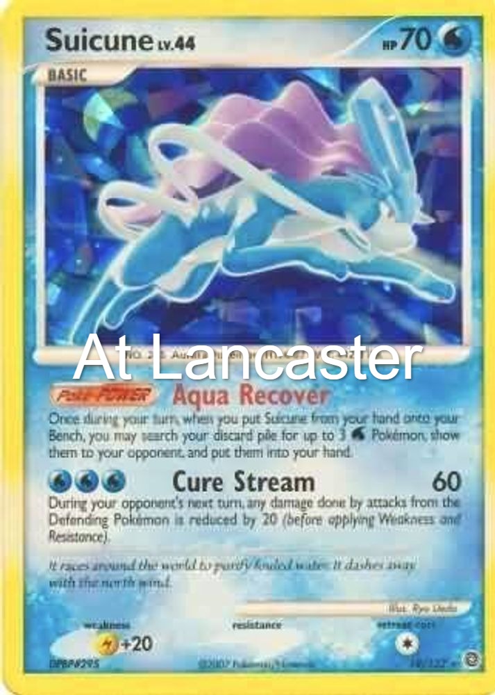 Suicune (Cracked Ice Holo) - 019/132 Miscellaneous Cards & Products Promo Pokemon - NM (Lanc)