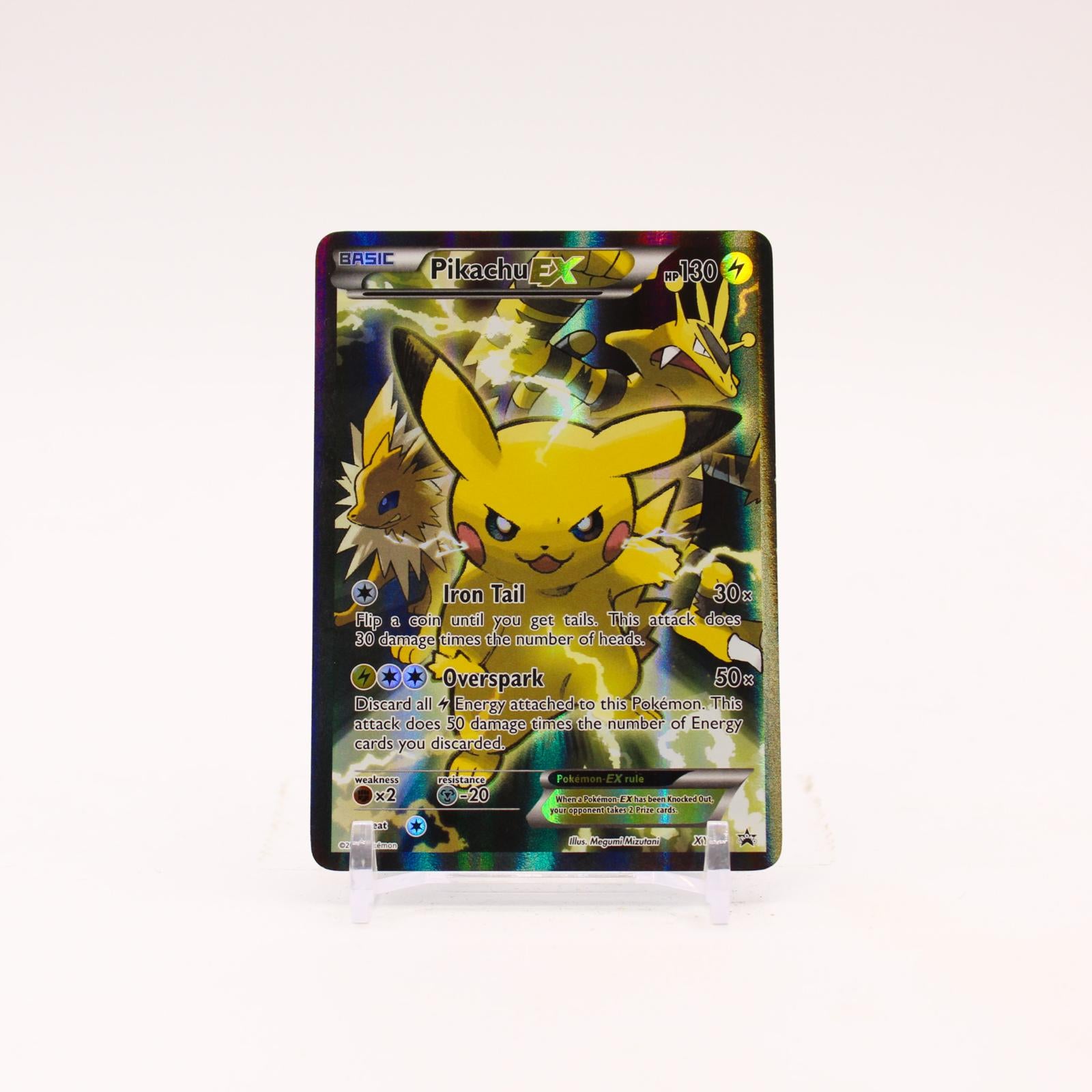 Pikachu EX - XY124 Black Star Holo Promo Pokemon - LP