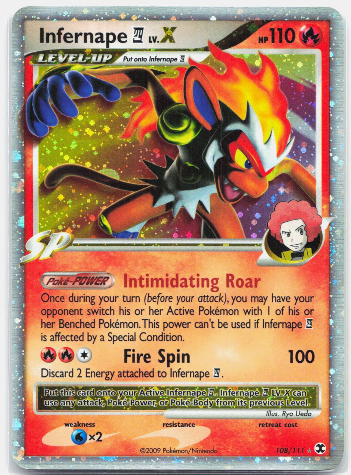 Infernape E4 LV.X - 108/111 Rising Rivals Ultra Rare Pokemon - LP/MP