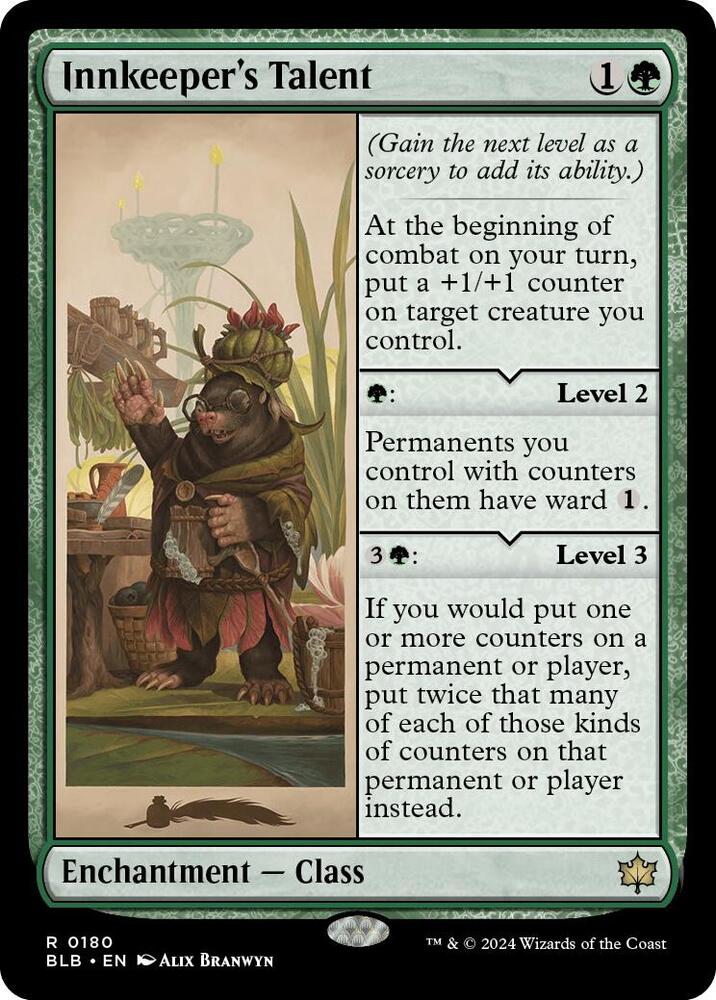 Innkeeper's Talent - 180 Bloomburrow Rare Magic - NM/MINT