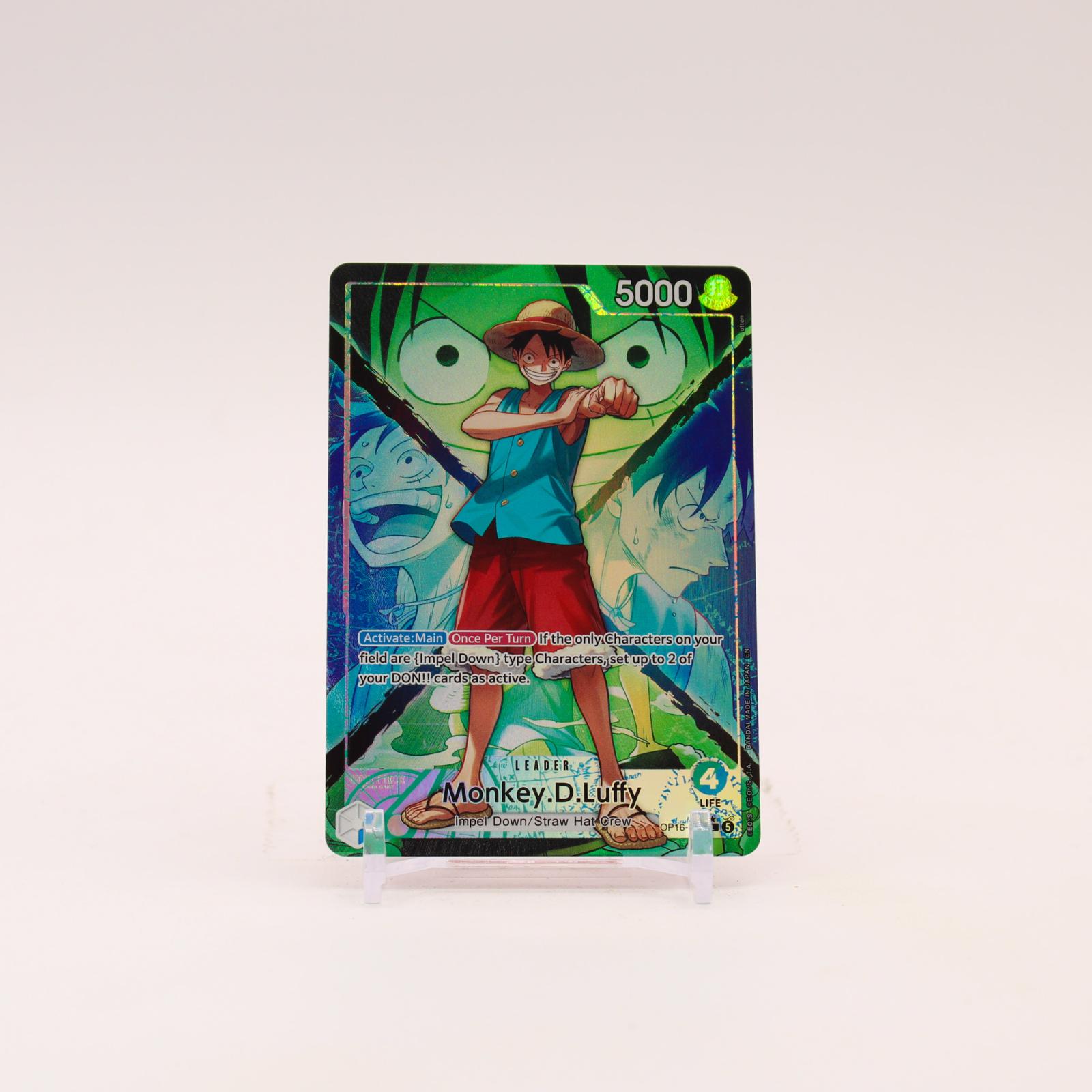 Monkey.D.Luffy Alternate Art - OP16-022 The Time of Battle L One Piece - NM/MINT