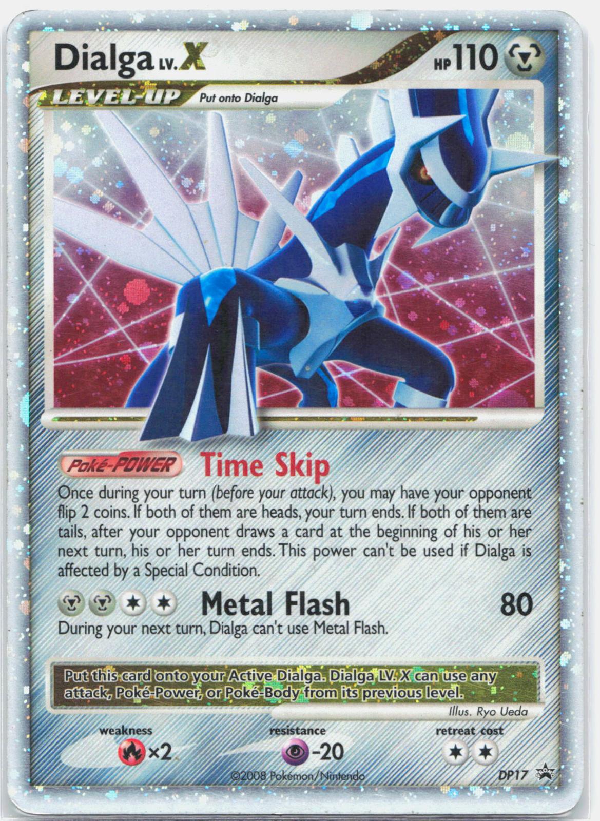 Dialga LV.X - DP17 Diamond and Pearl Holo Promo Pokemon - LP/MP