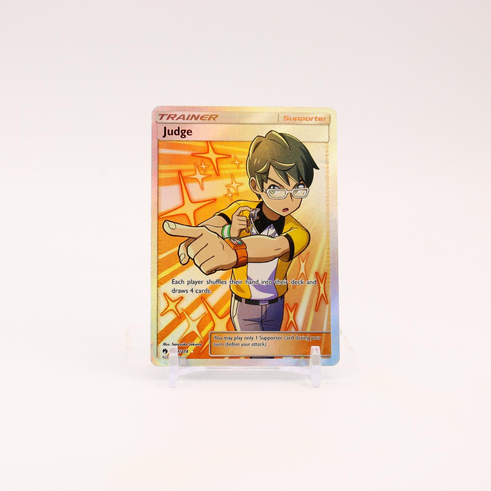 Judge - 209/214 Lost Thunder Full Art Trainer - MP/HP