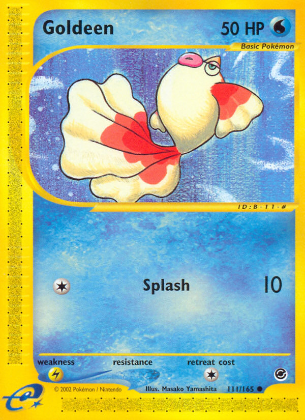 Goldeen - 111/165 Expedition Base Set Common Pokemon - NM