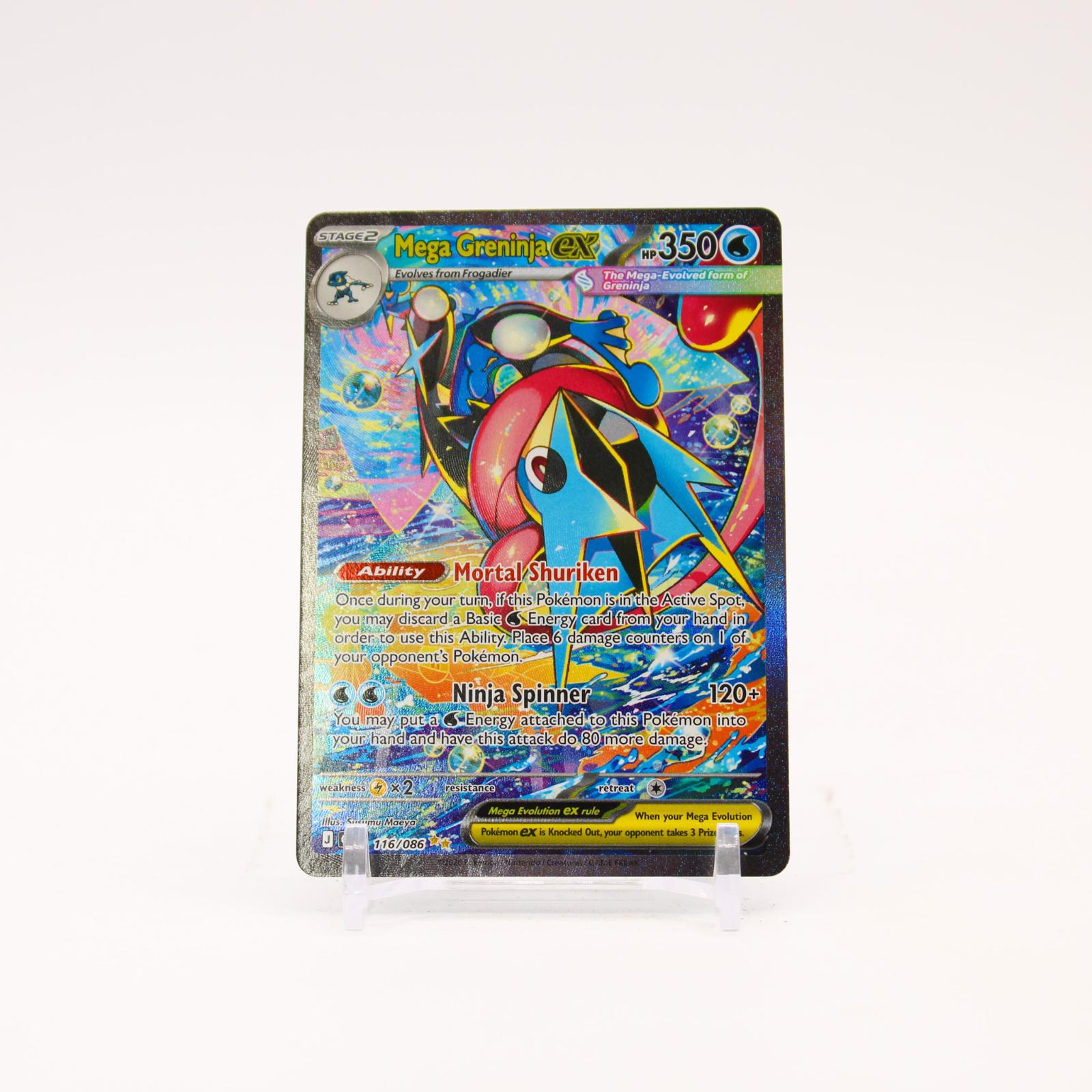 Mega Greninja ex - 116/086 Chaos Rising Special Illustration Pokemon - NM/MINT