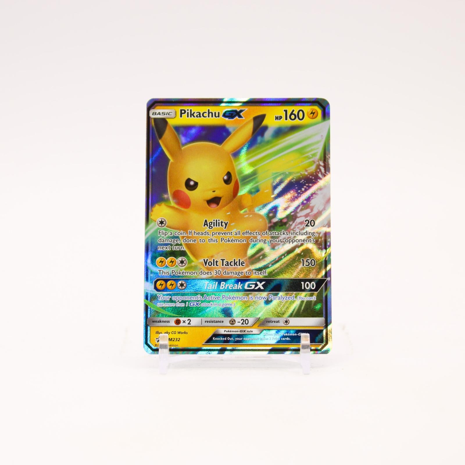 Pikachu GX - SM232 Sun & Moon Holo Promo Pokemon - NM
