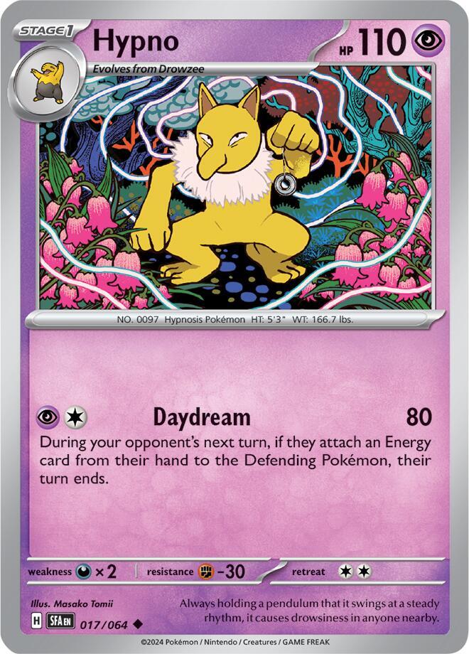 Hypno - 017/064 Shrouded Fable Pokemon - NM/MINT